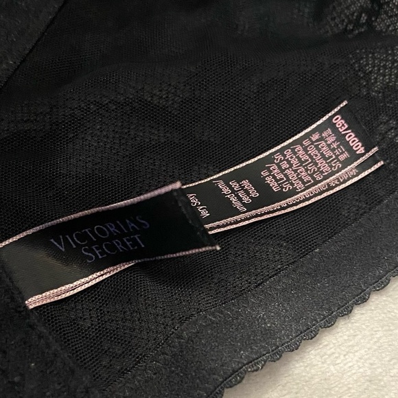 New! Victoria's Secret Black Lace Unlined Corset Bra Top 10358 - Picture 5 of 8